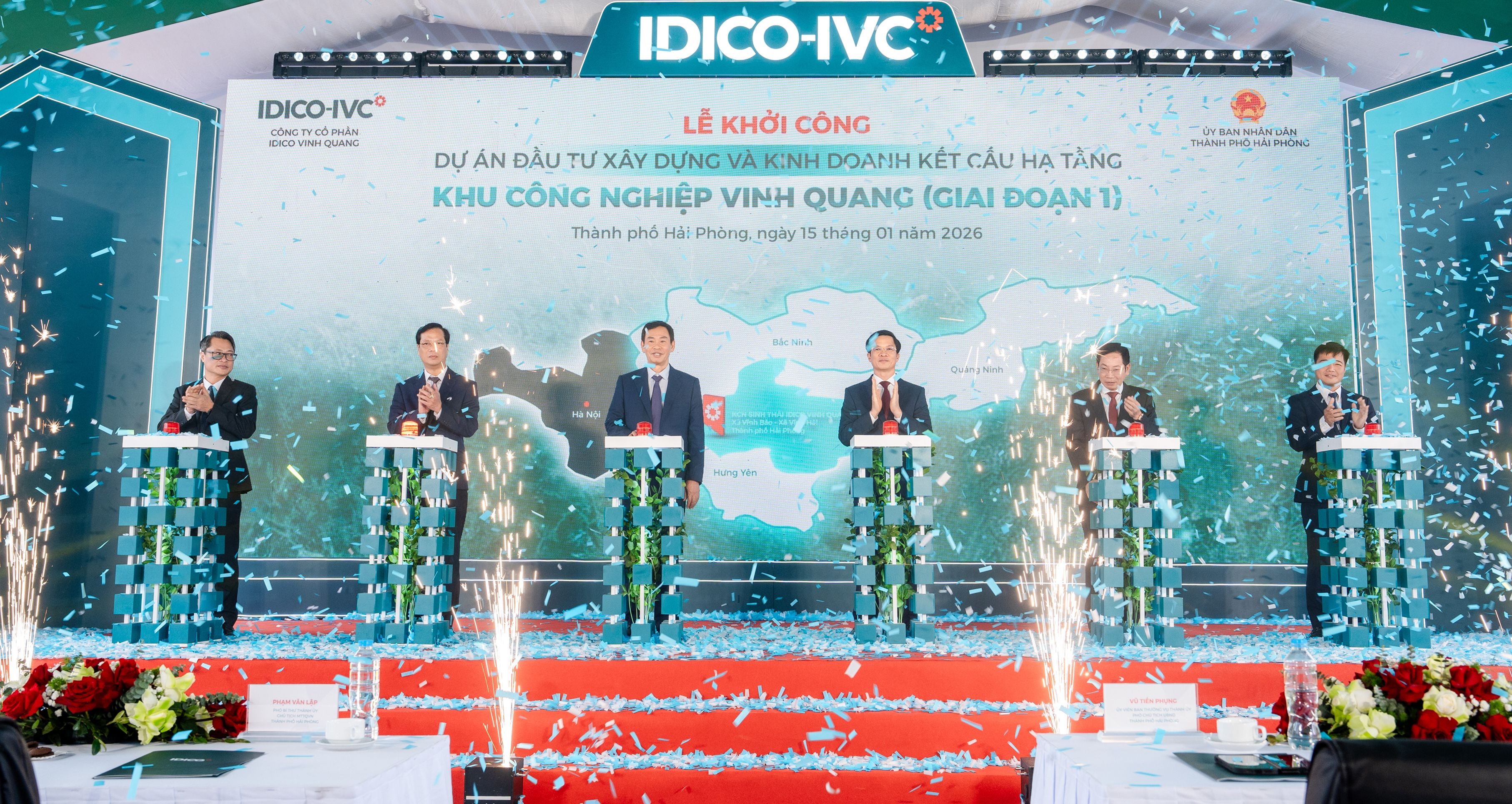 KHỞI CÔNG IDICO VINH QUANG – KHU CÔNG NGHIỆP SINH THÁI TIÊN PHONG CỦA IDICO TẠI HẢI PHÒNG