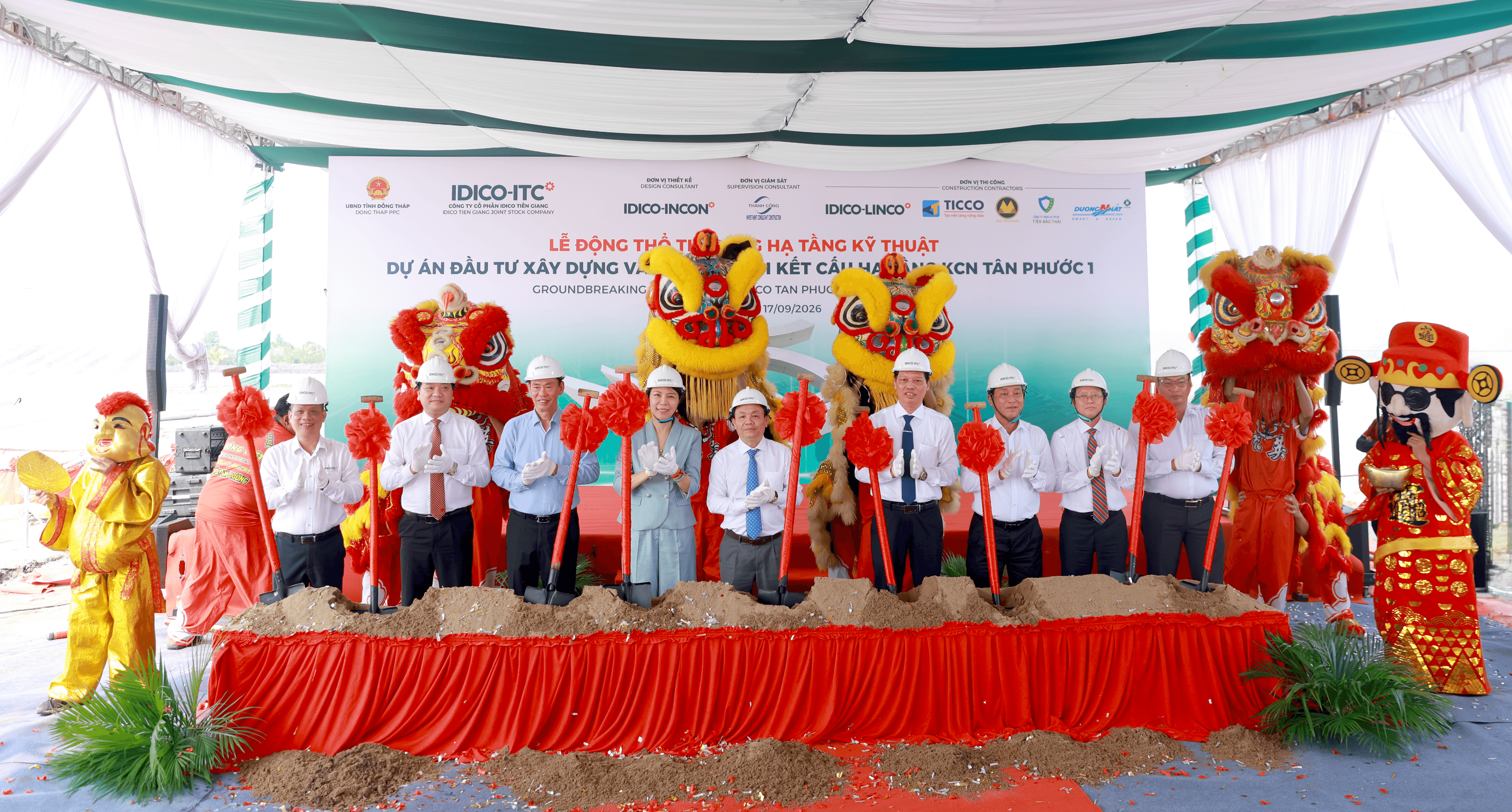 ĐỘNG THỔ KHU CÔNG NGHIỆP IDICO TÂN PHƯỚC 1, KHỞI ĐỘNG CHIẾN LƯỢC ĐẦU TƯ TOÀN DIỆN CỦA IDICO TẠI ĐỒNG BẰNG SÔNG CỬU LONG