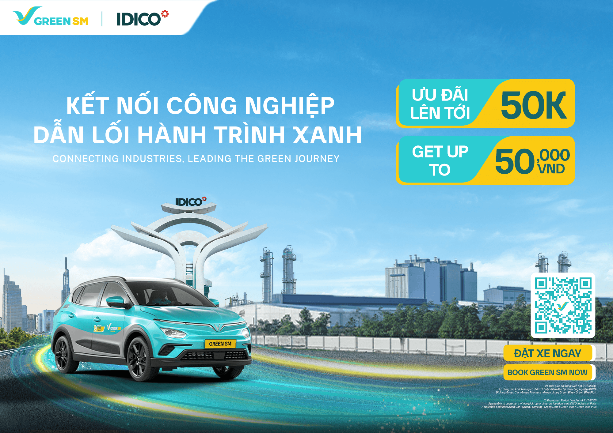 TRIỂN KHAI CHƯƠNG TRÌNH DI CHUYỂN XANH VỚI ƯU ĐÃI TỪ GSM TẠI HỆ SINH THÁI IDICO